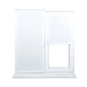 Рулонные шторы RIBBED Белый 0,45×1,70 м