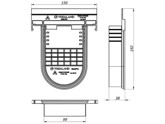 Заглушка пластиковая PolyMAX BASE для лотков пластиковых Base DN100 H200/H217