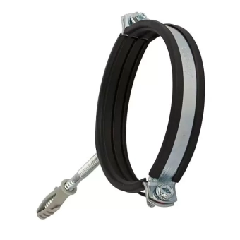 Стальной хомут 87-92_3" с резиновым вкладышем, M 8