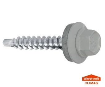 Саморез кровельный по металлу, WF, 4.8 x 19 mm, серый