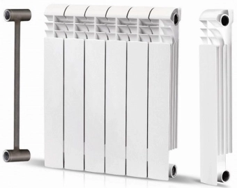 Биметаллический элемент радиатора; высота = 410мм; толщина = 85мм (10 секций = 800мм); 350B1 MPN