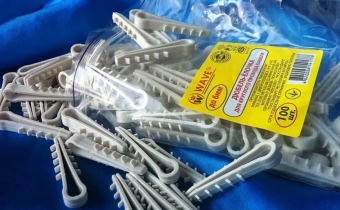 Дюбель зажим для круглых кабелей - Ø6mm, тип "Ёлочка", Wave, (100шт)