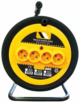 Катушка с кабелем 4 розетки 2P+E/50m 3*2.5 KUPA
