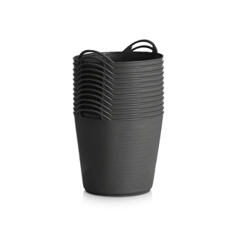 Гибкое ведро (корзина) CAPAZO Premium, 22 л (Черное)