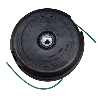 Катушка бензинового триммера пластик черный, крышка металл