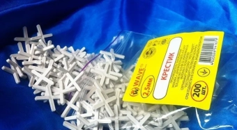 Крестики дистанционные для укладки плитки - 2,5мм, Wave, (200шт)