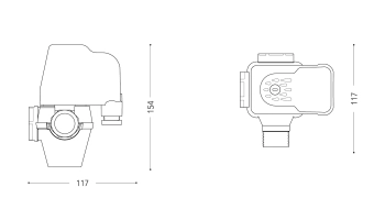 Реле давления PM/5 (1-5 бар) 1" с манометром Italtecnica