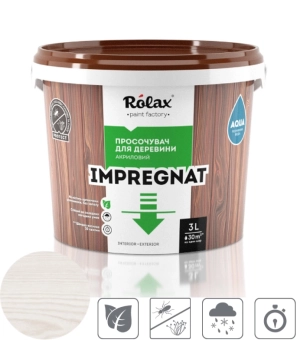Срок Пропитка для дерева, цвет: Белый, IMPREGNAT ROLAX 1L