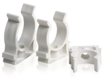 Держатель для труб полипропиленовых ППР Ø16 Pex (клипса), белый