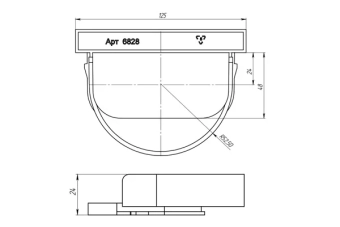 Переходник Easy к дождеприемнику круглому/квадратному от лотка Easy2 DN100 H70