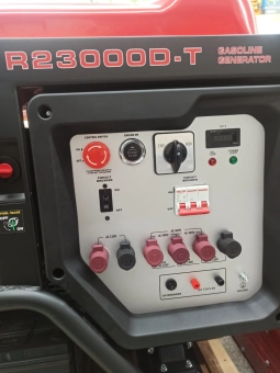 Электрогенератор на бензине 220/380V 27HP, 17-18kW, Двух-цилиндровый V-образ OHV, R23000D-T, GX NewLand