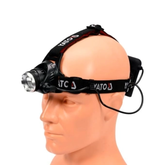 Налобный фонарь Yato XM-L2 CREE 10 Вт 450 лм 4 x AA