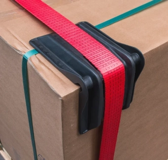 Угол защитный для стяжных ремней и строп, красный, пластик