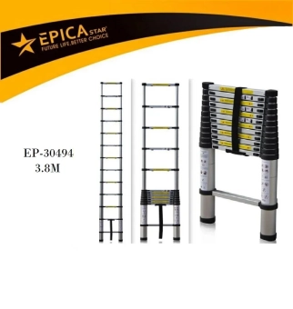 Лестница телескопическая алюминиевая, одинарная 3.8 м, EP-30494; Epica Star