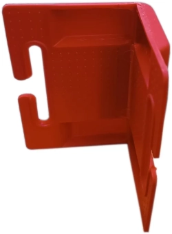 Угол защитный для стяжных ремней и строп, красный, пластик