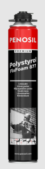 Клей-пена полиуретановая для изоляционных плит PENOSIL Premium Polystyrol FixFoam 877, 750мл 