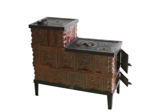 Печь MASHA керамическая (3-ти рядная), мобильная - на раме с колесами (+2 плиты)