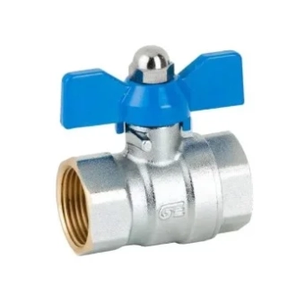 Кран шаровой бабочка Genebre EH303506 1'' f (мама)-F (мама) латунь