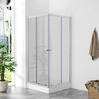 Душевая кабина  BE1023/90GC Mat 4mm 90*90*195 поддон h14cm