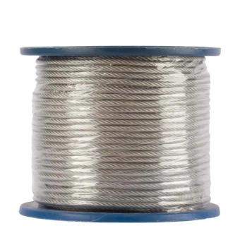 Трос стальной Ø2,0мм (1,2+0,8) - (6x7) в оболочке ПВХ, DIN 3055, Profmet