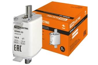 Предохранитель 16А габарит 00 ППНН-33 TDM