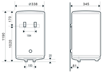Бойлер электрический ATLANTIC O'Pro SLIM 75L PC
