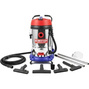 Промышленный пылесос  2400W 2*1200W 75L  EMTOP EVCR2401