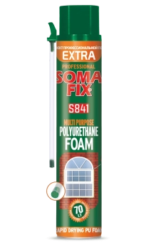 Пена бытовая монтажная 850мл/70л SOMAFIX EXTRA S841