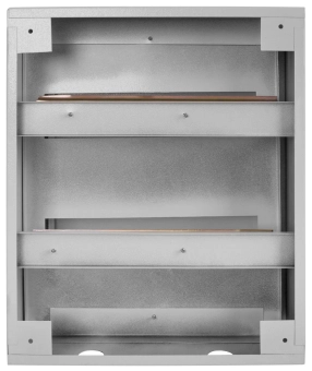 Шкаф металлический 24 модуля 330х275х100, IP 44 навесной с задней стенкой , с замком