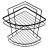Полка угловая для ванной 2 яруса LAMALI BLACK TEKNIKTEL Полка угловая для ванной 2 яруса LAMALI BLACK TEKNIKTEL