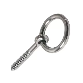 Кольцо для дверей с саморезом  5мм, оцинкованное