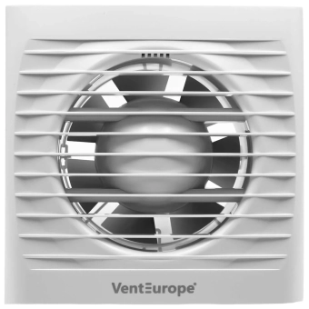 Вентилятор вытяжной осевой Vent Europe EASY 125 d.1252 мм, 14 Вт, белый, пластиковый