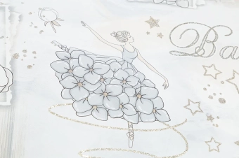 Виниловые Обои на Флизелиновой Основе – Ballet HC71905-41 - Палитра   1.06 х 10.05 м