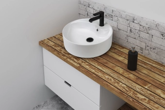 Смеситель для умывальника SIROS BLACK, Invena, Польша