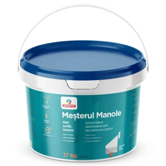 Шпатлевка готовая к применению, финишная, Mester Manole - 17 kg - белая, Supraten