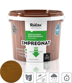Пропитка для дерева, цвет: Дуб светлый, IMPREGNAT ROLAX 3L