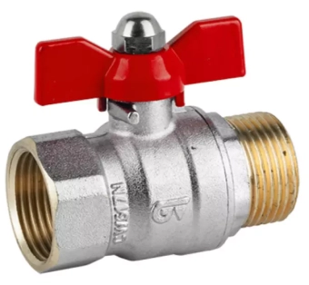 Шаровой кран бабочка red 1/2" FM Genebre