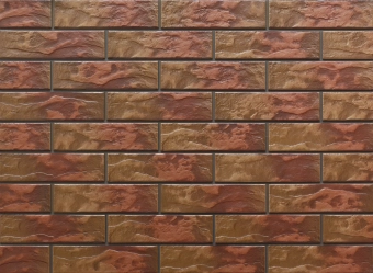 Плитка клинкер COLORADO Brick 24,5*6,5 см (тощина 6,5 мм), матовая, коричневый, кирпич