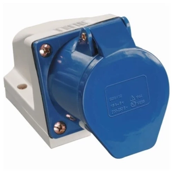 Розетка 113 стационарная 2Р+РЕ 16А 220В IP44 MegaWatt