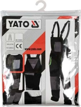 Полукомбинезон Yato YT80173 L/XL чёрный/Серый