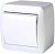 Выключатель одноклавишный e.aqua.1111.gr для внешнего монтажа, IP44