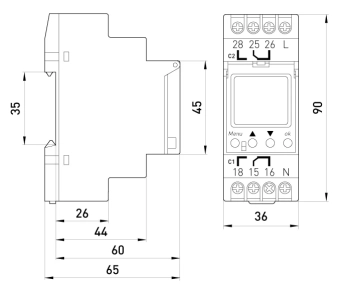Таймер электронный двухканальный