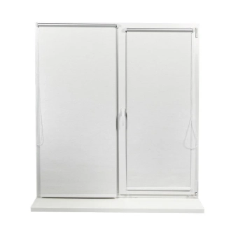 Светонепроницаемые рольшторы MADAGASCAR-051 Белые 0,45*1,7 м