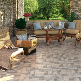 Плитка керамогранит Midway Brown 420*420  мм, матовая, мультиколор, камень