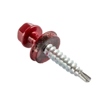 Саморезы кровельные по дереву 4,8x70мм, RAL 6005 - зеленый, "LIDER", 20шт.