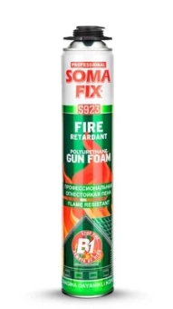 Огнестойкая монтажная профессиональная пена S923 SomaFix. 750 мл