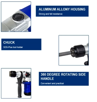 Перфоратор поршневой 1150Вт, SDS Plus 32мм, 0-920rpm, SALI 2132P