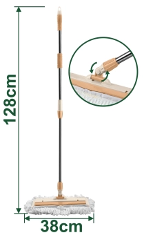 Швабра с телескопической ручкой и насадкой из микрофибры 128*38cm JDMMP6101 Jadever