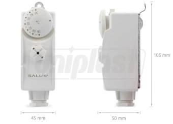 Термостат механический накладной AT10 SALUS