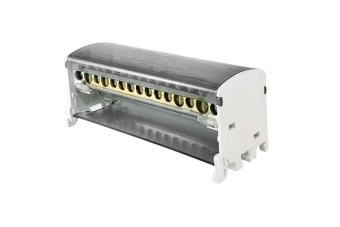 Модульный распределительный блок на DIN-рейку МРБ-125 2P 125A 2X15 групп MegaWatt